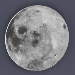 Moon Wall Hanging Full Bedroom Art Modern Gray Decor Nursery Astronomy Home - thumbnail 2