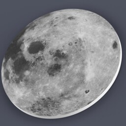 Moon Wall Hanging Full Bedroom Art Modern Gray Decor Nursery Astronomy Home - thumbnail 4