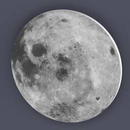 Moon Wall Hanging Full Bedroom Art Modern Gray Decor Nursery Astronomy Home - thumbnail 3