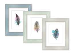 A2 A3 A4 A5 Shabby Chic Picture Frame With Mounts - Green Blue Grey Photo Poster 9x6 8x6 10x8 12x10 14x11, 12x10, 18x12, 20x16 Matt - thumbnail 1
