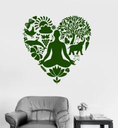 Wall Art Mural Yoga Buddha Meditation Om Lotus Decor 2383Di - thumbnail 1