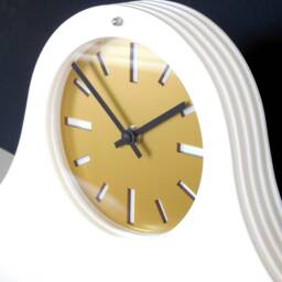 Louis Spirit Gloss White Gold Dial Mantel Clock - thumbnail 3