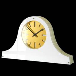 Louis Spirit Gloss White Gold Dial Mantel Clock - thumbnail 4