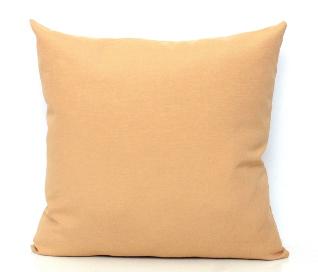 Camel, Light Mustard Pillow Cover, Solid, Cotton, All Sizes, Home Gifts For You - image 1