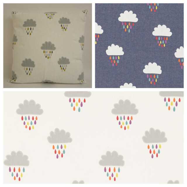 Scion - April Showers 3 Colourways Available Delightful Embroidered Cloud Designer Cushion Cover Luxury Throw Pillow Handmade Home - image 1