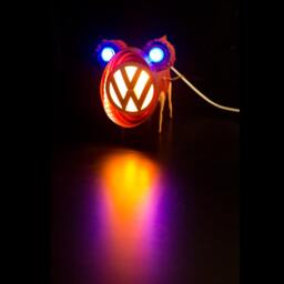 Big Blue Eyes, Creature With Heels. Recycled Art - thumbnail 4