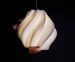 Marble Style Spiral Wave Ceiling Light Modern Chandelier - thumbnail 1