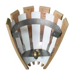 Modern Wooden Wall Light, Oak Unique Lighting, Vintage Lamp, Led Accent Wall Mounting, Rustic Lighting - thumbnail 3