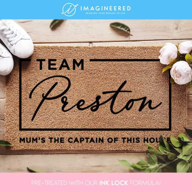 Gifts For Mum - Gift From Daughter Custom Family Team Doormat Name Personalized Door Mat New Home - image 1