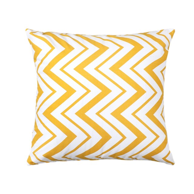 Yellow Chevron Pillow Cover, Oblong Lumbar, Nursery Decor - image 1