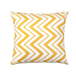 Yellow Chevron Pillow Cover, Oblong Lumbar, Nursery Decor - thumbnail 1