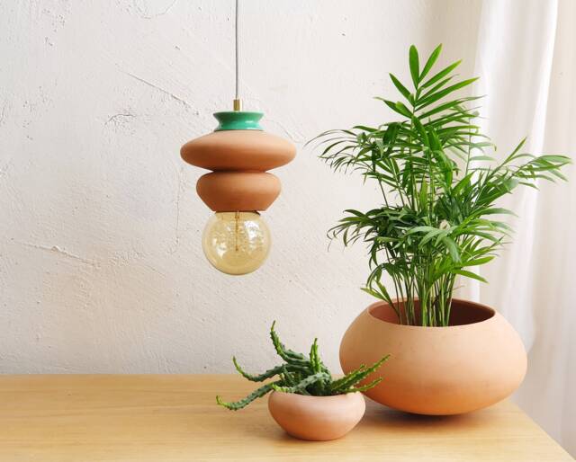 Ceiling Lamp Pendant Terracotta Lamp Hanging Light Fixture - image 1