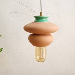 Ceiling Lamp Pendant Terracotta Lamp Hanging Light Fixture - thumbnail 2