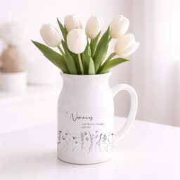 Personalised Flower Jug - Mam, Nana, Nanna, Grandma Gift For Her Idea Grandparent Mother's Day Birthday Nana - thumbnail 1