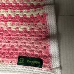 Pink & White Baby Blanket - thumbnail 4