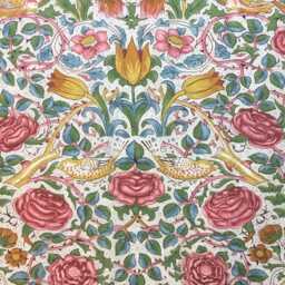 William Morris Rose Linen Cushion Cover Arts & Crafts Throw Pillow - thumbnail 2