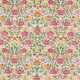 William Morris Rose Linen Cushion Cover Arts & Crafts Throw Pillow - thumbnail 3