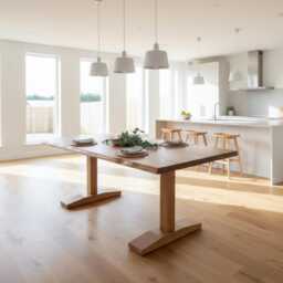 Solid Oak Tona Dining Table & Benches - Legs - thumbnail 2