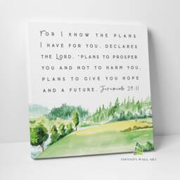 Jeremiah 29 11 Bible Canvas Art Quote Wall Print Picture Religion Fashion Framed Home Decor -D228 - thumbnail 3