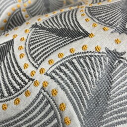 John Lewis & Partners Genevieve Bennett, Deco Palm Fabric, Cushion Cover, Pillow Throw - Designer Fabric Worldwide Shipping - thumbnail 3
