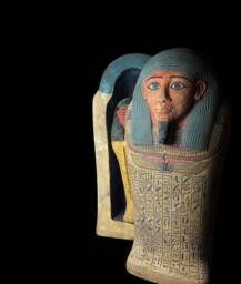 Egyptian Sarcophagus Replica Ancient Egypt Artifact, Home Decor Statue