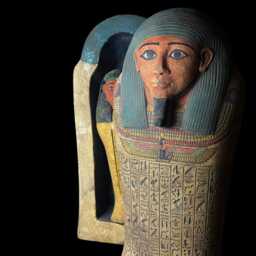 Egyptian Sarcophagus Replica Ancient Egypt Artifact, Home Decor Statue - thumbnail 4