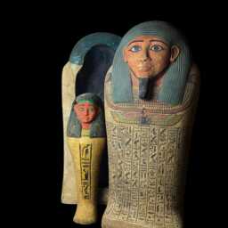Egyptian Sarcophagus Replica Ancient Egypt Artifact, Home Decor Statue - thumbnail 3