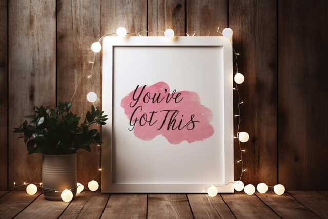 You've Got This Print Watercolor Positive Quote Art - Digital PDF Available - image 1