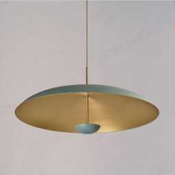 Mid Century Italian Stilnovo Modern Brass Pendant Light Flush Mount Chandelier - Retro Ceiling Lamp Scandinavian Lighting Minimalist - thumbnail 3
