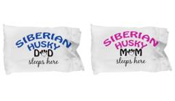 Dogsmakemehappy Siberian Husky Mom & Dad Pillowcases - Mom - thumbnail 1