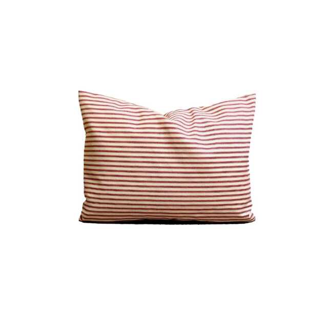 "Red Pillow Cover Sale, Ticking Covers For 12x16"" Or 12x18"" 12x20" - image 1