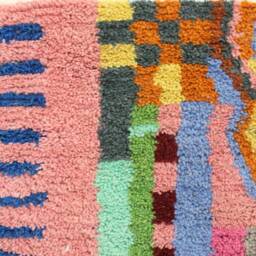 Authentic Moroccan Rug 5 Ft X 8 Ft, Boujaad Rug, Berber Wool Rug - thumbnail 3