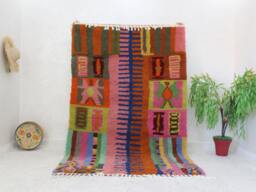 Authentic Moroccan Rug 5 Ft X 8 Ft, Boujaad Rug, Berber Wool Rug - thumbnail 1