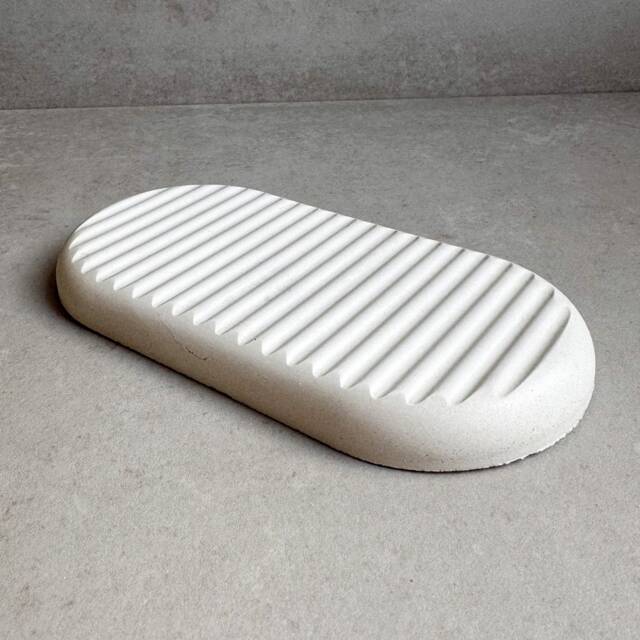 Concrete Soap Dish, Bar Holder, Handmade Tray, Sponge Cement Bathroom Accessories, Minimalist Modern Saver - image 1