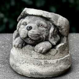 Concrete Cocker Spaniel Statue Outdoor Sculpture Cement Dog Figurine Memorial Decoration Spaniel Lover Gift Yard Art - thumbnail 1
