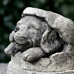 Concrete Cocker Spaniel Statue Outdoor Sculpture Cement Dog Figurine Memorial Decoration Spaniel Lover Gift Yard Art - thumbnail 3