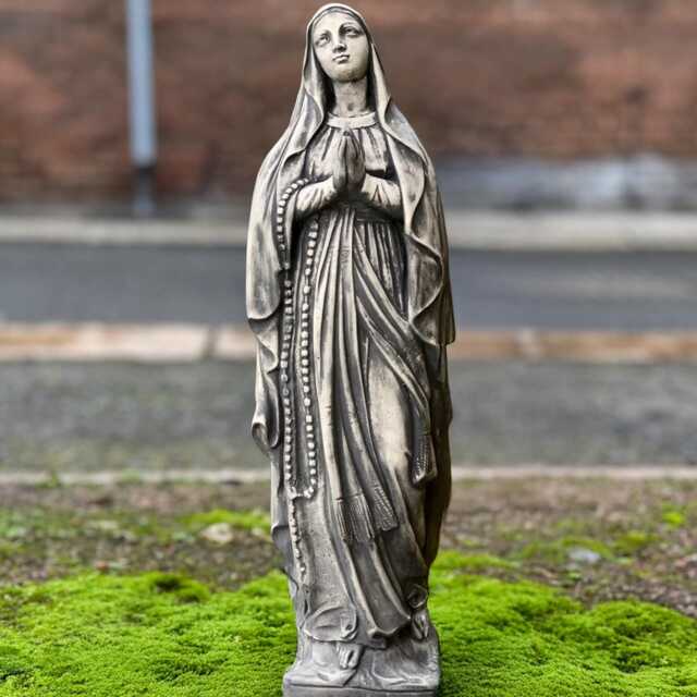 Massive Virgin Mary Statue Concrete Madonna Ornament Stone Religious Figurine Cement Woman Sculpture Handcrafted Garden Catholic Decor Gift - image 1