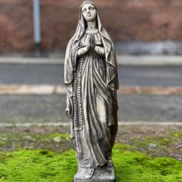 Massive Virgin Mary Statue Concrete Madonna Ornament Stone Religious Figurine Cement Woman Sculpture Handcrafted Garden Catholic Decor Gift - thumbnail 1