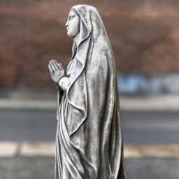Massive Virgin Mary Statue Concrete Madonna Ornament Stone Religious Figurine Cement Woman Sculpture Handcrafted Garden Catholic Decor Gift - thumbnail 4