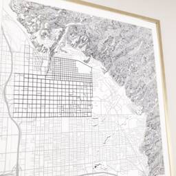Salt Lake City Map Hand Drawn Street Utah City Topographic Drawing Black & White - Art Print Wedding Graduation Gift Wall Decor - thumbnail 3