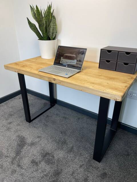 Rustic Solid Wood Handmade Office Desk Made From Reclaimed Timber - image 1