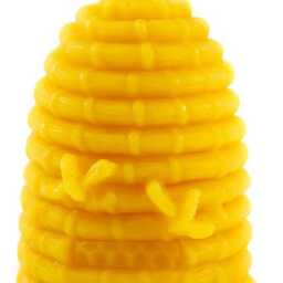 2 Candles Made Of 100% Beeswax Bee House Handmade Golden Yellow Honey Scented With Quality Wicks From Germany Burning Time Approx. 10H Per Candle - thumbnail 2