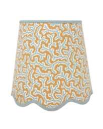 Scallop Lampshade - Dulcie Ian Sanderson Natural Scalloped Edges Trim Colours Clip On, Lamp Or Pendant Light - thumbnail 1