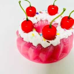 Pink Cake & Cherry Wall Hanging/ Art/Dopamine Decor/Kitschy/Funky/Pop Art/Fakefood/Food Decor/Birthday/Fake Cake/Pink/Resin Art - thumbnail 2
