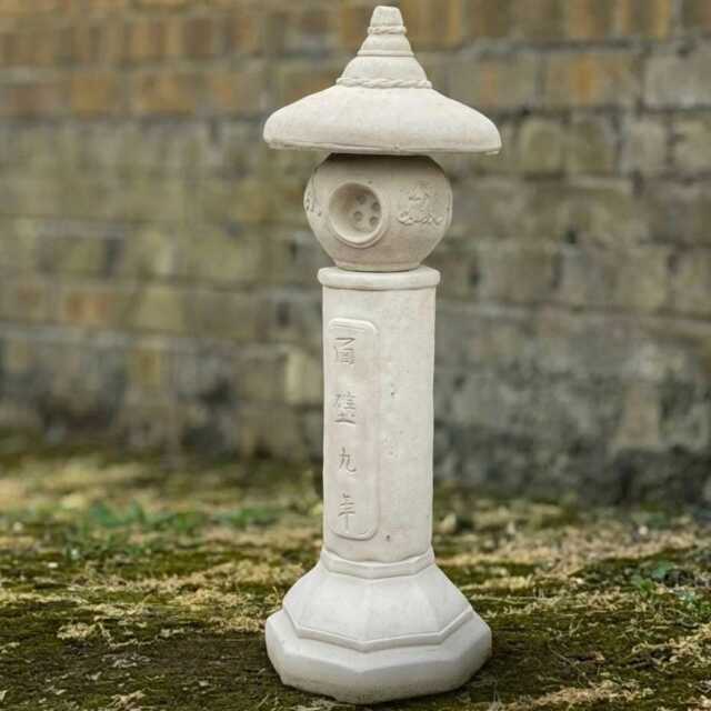 Concrete Massive Pagoda Lantern Figurine Cement Statue Handmade Japanese Sculpture Zen Art Garden Decor Stone Yard - image 1