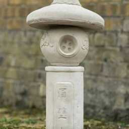 Concrete Massive Pagoda Lantern Figurine Cement Statue Handmade Japanese Sculpture Zen Art Garden Decor Stone Yard - thumbnail 2