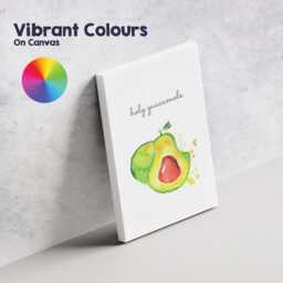 Watercolour Holy Guacamole Avocado Kitchen Quote Canvas Wall Art Print Decor Picture Ready To Hang - thumbnail 4