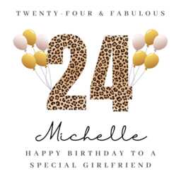 Personalised Girlfriend 24Th Birthday Candle Gift Hamper Prints B - thumbnail 4