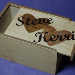 Custom Hand Cut Wooden Jigsaw Puzzle Wedding Gift in Box - Made From Your Chosen Image - thumbnail 3