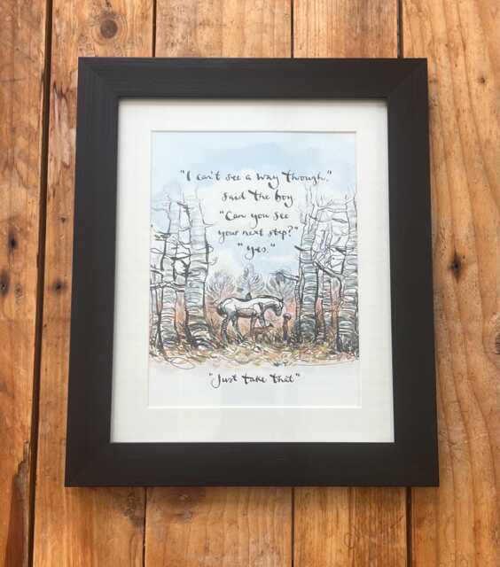 Framed Print From Always Remember - The Boy Mole Fox, Horse & The Storm By Charlie Mackesy